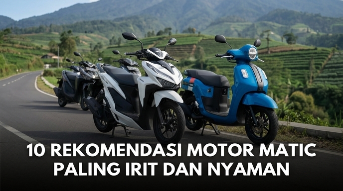 10 Rekomendasi Motor Matic Paling Irit dan Nyaman